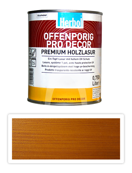 HERBOL Offenporig Pro Decor - univerzální lazura na dřevo 0.75 l Pinie 1400