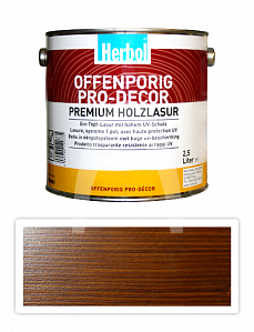 HERBOL Offenporig Pro Decor - univerzální lazura na dřevo 2.5 l Ořech 8405