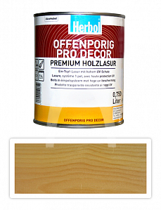 HERBOL Offenporig Pro Decor - univerzální lazura na dřevo 0.75 l Bezbarvá 0450