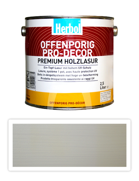 HERBOL Offenporig Pro Decor - univerzální lazura na dřevo 2.5 l Bílá 0301