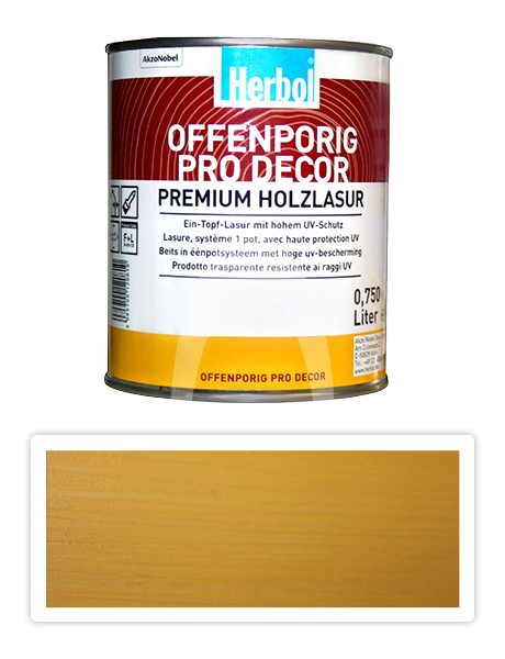 HERBOL Offenporig Pro Decor - univerzální lazura na dřevo 0.75 l Borovice 1200
