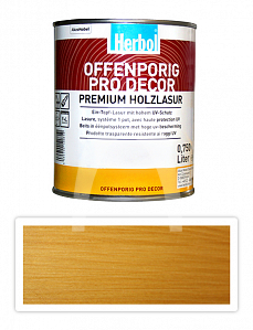HERBOL Offenporig Pro Decor - univerzální lazura na dřevo 0.75 l Světlý dub 1401