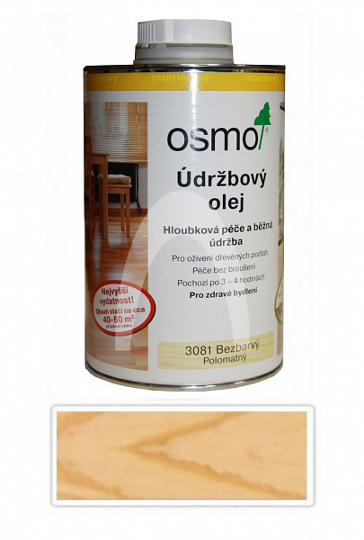 OSMO Údržbový olej na podlahy 1 l Bezbarvý polomatný 3081