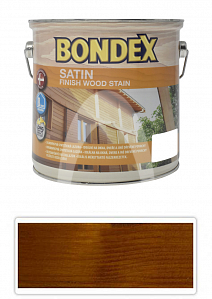 BONDEX Satin - silnovrstvá lazura pro ošetření dřeva v exteriéru 2.5 l Teak 905