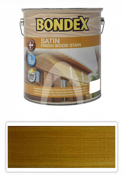 BONDEX Satin - silnovrstvá lazura pro ošetření dřeva v exteriéru 5 l Dub 922