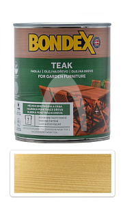 BONDEX Teak - syntetický teakový olej na dřevo v interiéru a exteriéru 0.75 l Bezbarvý
