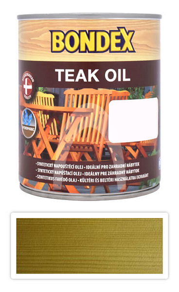 BONDEX Teak Oil - přírodní týkový olej 0.75 Bezbarvý