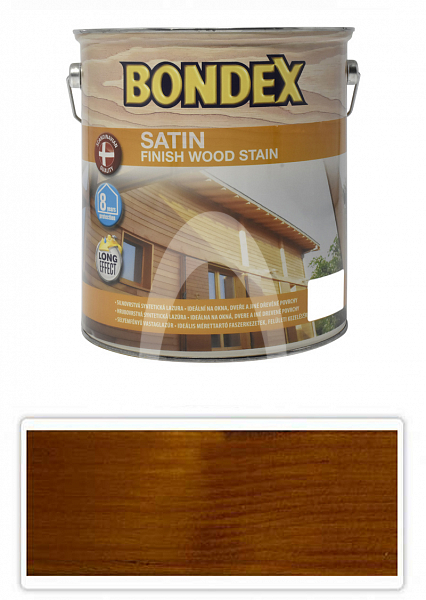 BONDEX Satin - silnovrstvá lazura pro ošetření dřeva v exteriéru 5 l Teak 905