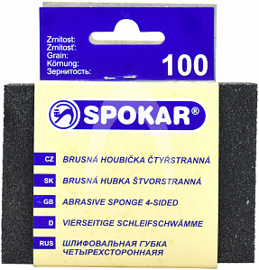 Houbička SPOKAR - čtyřstranná brusná, zrno 100