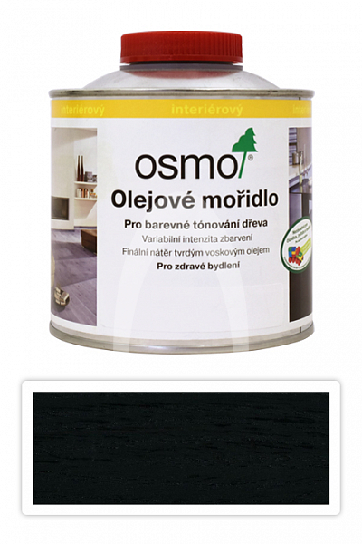 OSMO Olejové mořidlo 0.5 l Černá 3590