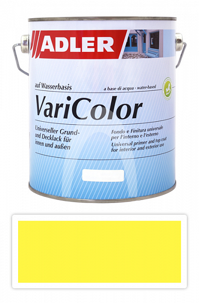 ADLER Varicolor - vodou ředitelná krycí barva univerzál 2.5 l Schwefelgelb / Sírově žlutá RAL 1016
