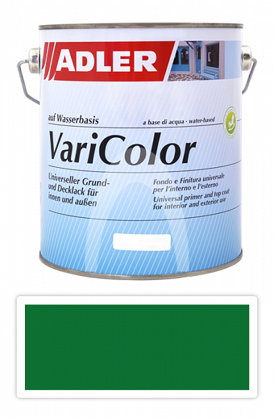 ADLER Varicolor - vodou ředitelná krycí barva univerzál 2.5 l Tyrkysová zelená RAL 6016