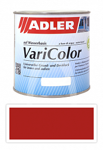 ADLER Varicolor - vodou ředitelná krycí barva univerzál 0.75 l Feuerrot / Ohnivě červená  RAL 3000