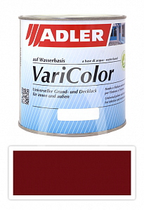 ADLER Varicolor - vodou ředitelná krycí barva univerzál 0.75 l Purpurově červená RAL 3004