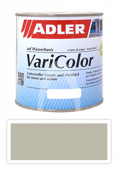 ADLER Varicolor - vodou ředitelná krycí barva univerzál 0.75 l Kieselgrau / Štěrková šedá RAL 7032