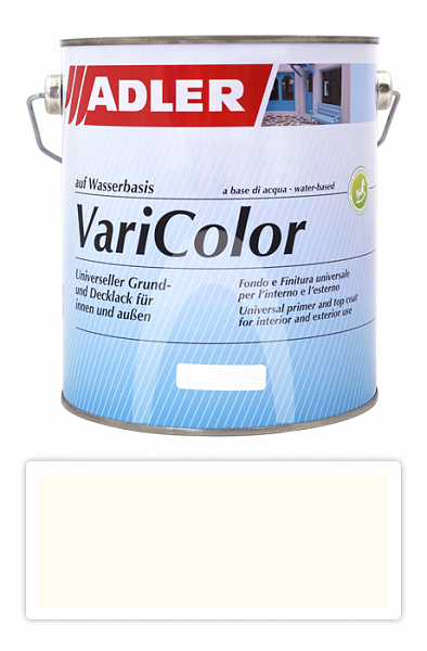 ADLER Varicolor - vodou ředitelná krycí barva univerzál 0.375 l Cremeweiss / Krémová RAL 9001