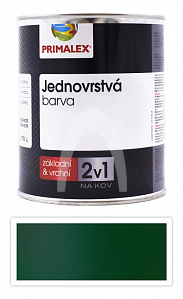 PRIMALEX 2v1 - syntetická antikorozní barva na kov 0.75 l Zelená