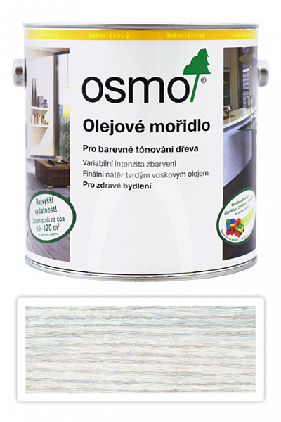 OSMO Olejové mořidlo 2.5 l Bílá 3501