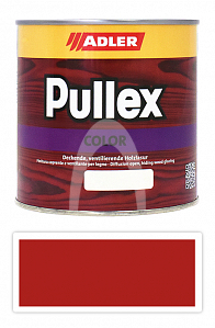 ADLER Pullex Color - krycí barva na dřevo 0.75 l Feuerrot / Ohnivě červená  RAL 3000