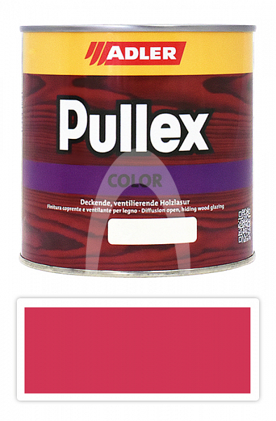 ADLER Pullex Color - krycí barva na dřevo 0.75 l Rosé / Růžová RAL 3017