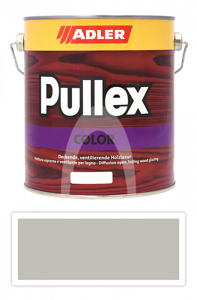 ADLER Pullex Color - krycí barva na dřevo 2.5 l Seidengrau / Hedvábná šedá RAL 7044