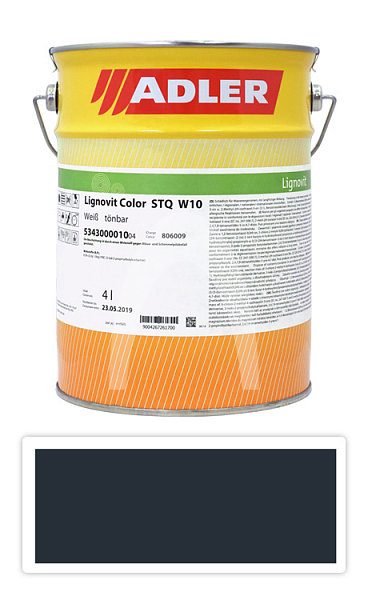 ADLER Lignovit Color - vodou ředitelná krycí barva 4 l Anthrazitgrau / Antracitově šedá RAL 7016