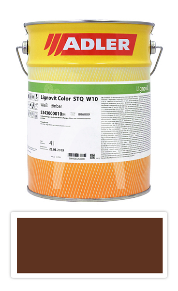 ADLER Lignovit Color - vodou ředitelná krycí barva 4 l Rehbraun / Světle žlutohnědá RAL 8007