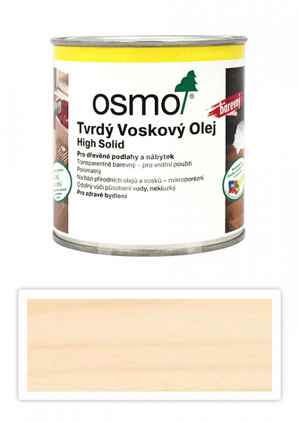 OSMO Tvrdý voskový olej barevný pro interiéry 0.375 l Bílý 3040