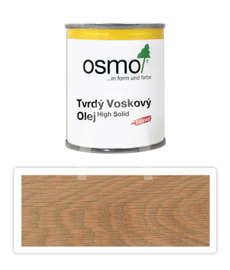 OSMO Tvrdý voskový olej barevný pro interiéry 0.125 l Světle šedý 3067