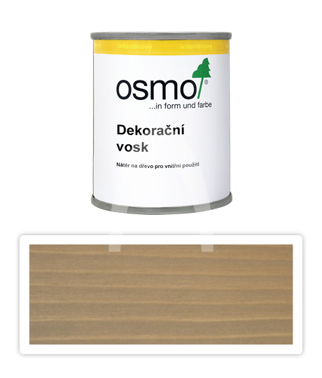 OSMO Dekorační vosk intenzivní odstíny 0.125 l Šedobéžový 3132