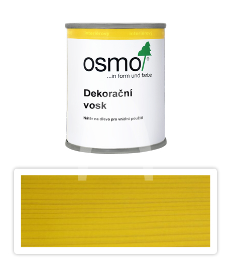 OSMO Dekorační vosk intenzivní odstíny 0.125 l Žlutý 3105