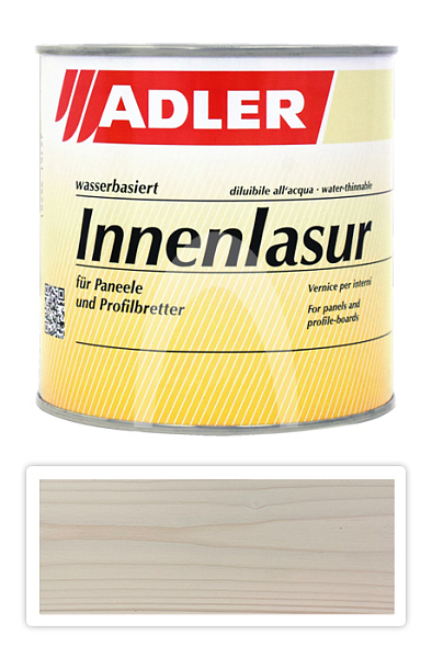 ADLER Innenlasur UV 100 - přírodní lazura na dřevo pro interiéry 0.75 l Grossglockner 62602