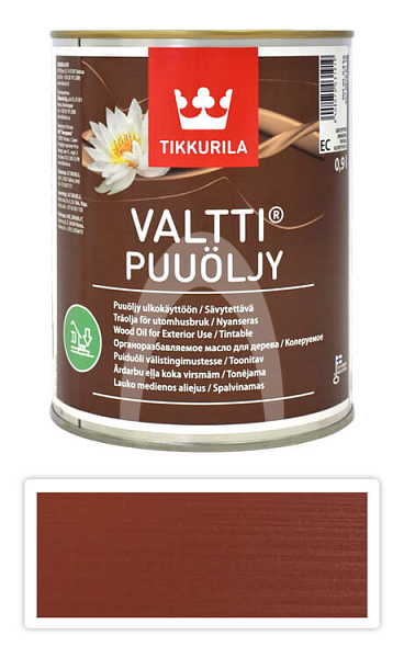 TIKKURILA Valtti wood oil - olej na terasy a nábytek 0.9 l Kettu 5056