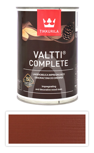 TIKKURILA Valtti Complete - matná tenkovrstvá lazura s ochranou proti UV záření 0.9 l Kettu 5056