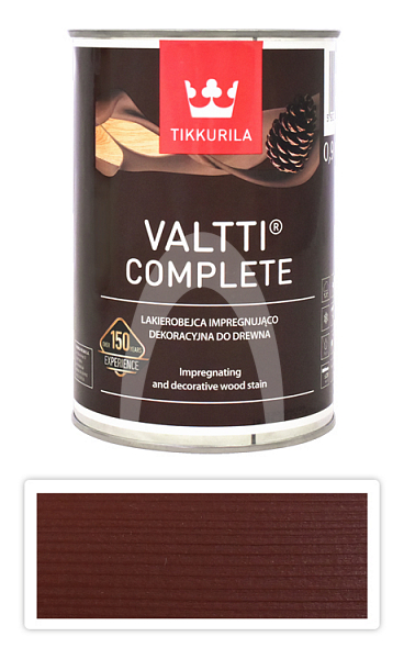 TIKKURILA Valtti Complete - matná tenkovrstvá lazura s ochranou proti UV záření 0.9 l Orava 5057