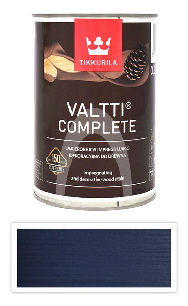 TIKKURILA Valtti Complete - matná tenkovrstvá lazura s ochranou proti UV záření 0.9 l Ilta 5085