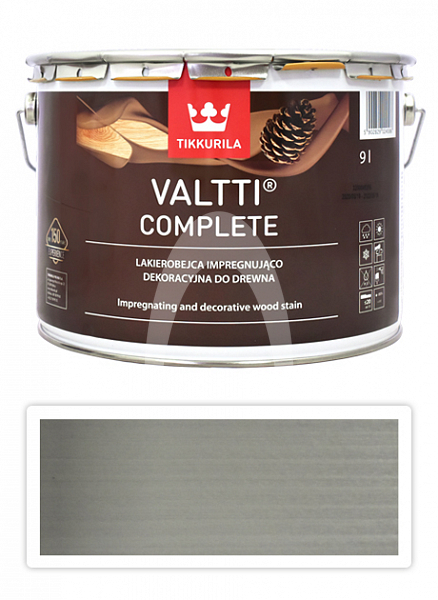 TIKKURILA Valtti Complete - matná tenkovrstvá lazura s ochranou proti UV záření 9 l Kaste 5081