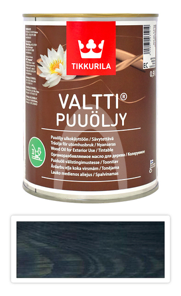 TIKKURILA Valtti wood oil - olej na terasy a nábytek 0.9 l Yö 5086