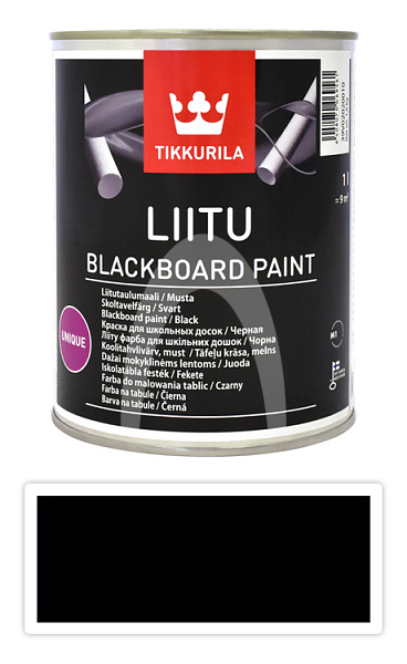 TIKKURILA Liitu blackboard paint - tabulová barva 1 l Černá