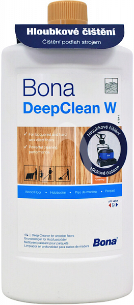 BONA Deep Clean W - čistič pro hloubkové čištění dřevěných podlah 1 l