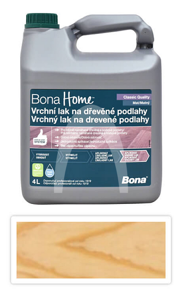 BONA Home Vrchní lak na dřevěné podlahy 4 l Bezbarvý matný