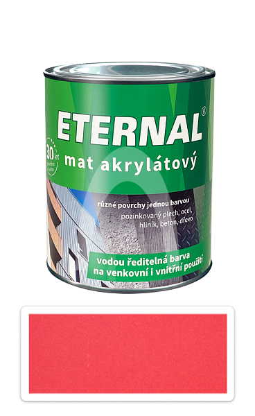 ETERNAL Mat akrylátový - vodou ředitelná barva 0.7 l Červená jahoda 018