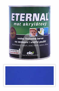 ETERNAL Mat akrylátový - vodou ředitelná barva 0.7 l Modrá 016