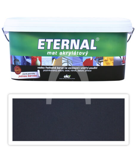 ETERNAL Mat akrylátový - vodou ředitelná barva 2.8 l Černá 013