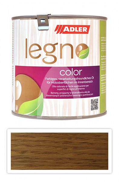 ADLER Legno Color - zbarvující olej pro ošetření dřevin 0.75 l SK 08 