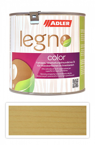 ADLER Legno Color - zbarvující olej pro ošetření dřevin 0.75 l Honigbad ST 13/1