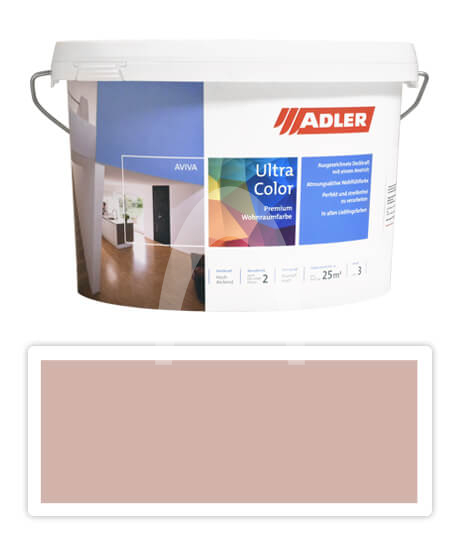 Adler Aviva Ultra Color - malířská barva na stěny v interiéru 3 l Flockenblume AS 12/1