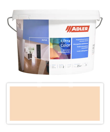 Adler Aviva Ultra Color - malířská barva na stěny v interiéru 3 l Schwalbenwurz  AS 09/2