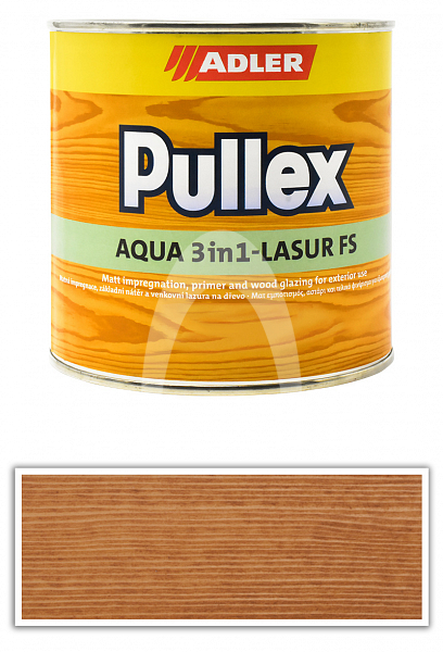 ADLER Pullex Aqua 3in1-Lasur FS - tenkovrstvá matná lazura na dřevo v exteriéru 0.75 l Modřín