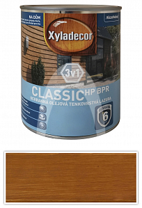 XYLADECOR Classic HP BPR 3v1 - ochranná olejová tenkovrstvá lazura na dřevo 0.75 l Antická pinie
